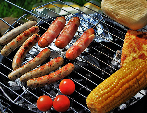 What are the surface treatment methods for barbecue grills?