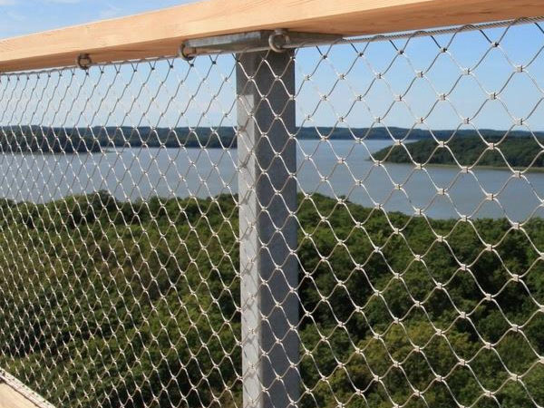 Stainless steel rope mesh production process