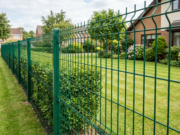 How many years can a plastic-coated wire mesh fence last without rusting?